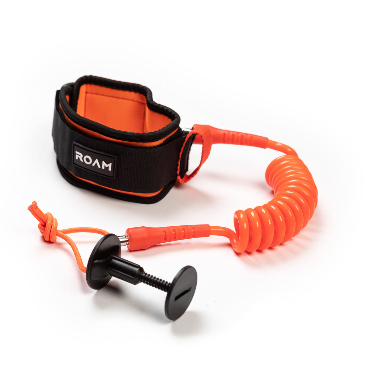 Slab Bicep Leash For Surfing - 8mm German TPU Coil With Anti-Slip Arm Strap