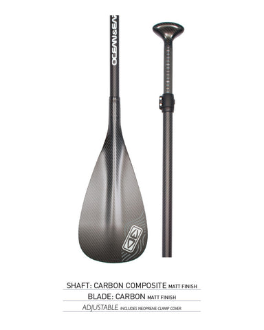 Carbon Composite Shaft/ Carbon Blade With Abs Edge - Adjustable - Matt Finish