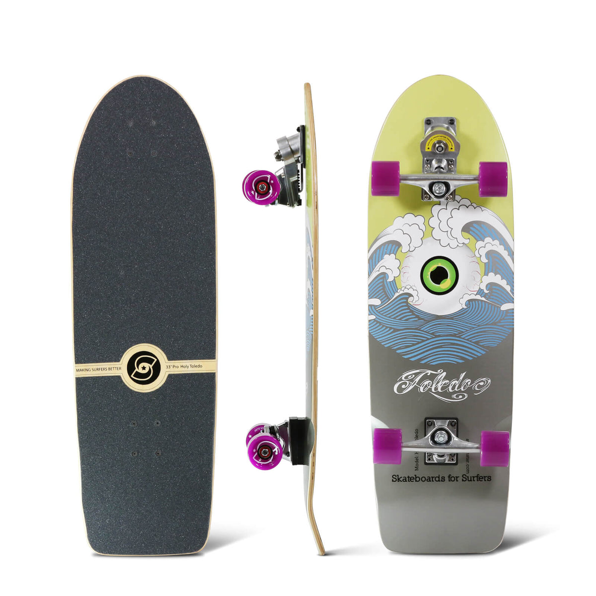 Smoothstar 33 Pro Holy Toledo サーフスケート smoothstar_surfskate_surf_trai
