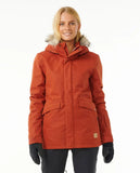 Rip Curl Women's Anti-Series Parka Jacket Burnt Red