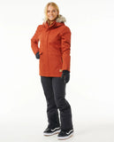 Rip Curl Women's Anti-Series Parka Jacket Burnt Red