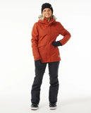 Rip Curl Women's Anti-Series Parka Jacket Burnt Red