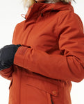 Rip Curl Women's Anti-Series Parka Jacket Burnt Red