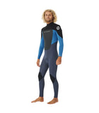 Rip Curl Omega 4/3 Back Zip Blue Black