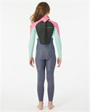 Rip Curl Omega Junior 4/3 Back Zip Pink