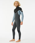 Fato de Surf Rip Curl Dawn Patrol 4/3 Chest Zip Mineral Blue