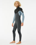 Fato de Surf Rip Curl Dawn Patrol 4/3 Chest Zip Mineral Blue