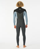 Fato de Surf Rip Curl Dawn Patrol 4/3 Chest Zip Mineral Blue