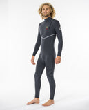 Fato de Surf Rip Curl E Bomb 4/3mm Zip Free Charcoal