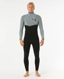 Rip Curl E Bomb E7 3/2mm Zip Free Iced Grey