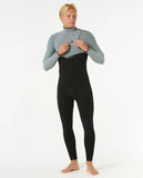 Rip Curl E Bomb E7 3/2mm Zip Free Iced Grey