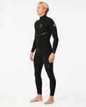 Rip Curl E Bomb E6 4/3mm Zip Free Black