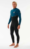 Rip Curl E Bomb E7 3/2mm Zip Free Blue Green