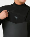 Rip Curl Dawn Patrol E5 4/3mm Chest Zip Black