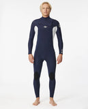 Rip Curl Dawn Patrol Perf E5 3/2mm Chest Zip Navy