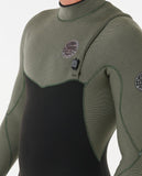 Rip Curl Flash Bomb Pro E7 4/3mm Zip Free Deep Cactus