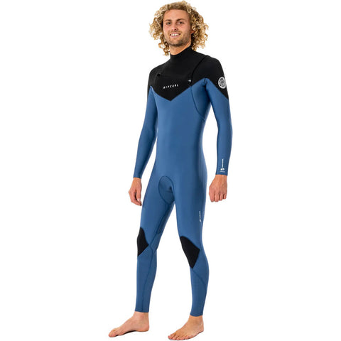 Fato de Surf Rip Curl Dawn Patrol 3/2 Chest Zip Blue