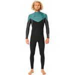 Fato de Surf Rip Curl Dawn Patrol Performance 3/2 Chest Zip Muted Green