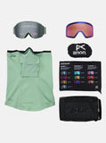 Anon M4 Goggles (Cylindrical) Soft Sage + Bonus Lens + MFI® Face Mask
