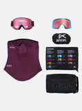Anon M6 Goggles Deep Cherry + Bonus Lens + MFI® Face Mask