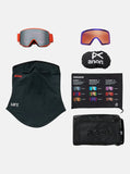 Anon M6S Goggles Fiesta Red + Bonus Lens + MFI® Face Mask