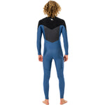 Fato de Surf Rip Curl Dawn Patrol 4/3 Chest Zip Blue