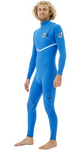 Rip Curl E Bomb E6 3/2mm Zip Free Blue