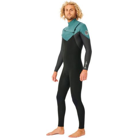 Fato de Surf Rip Curl Dawn Patrol Performance 3/2 Chest Zip Muted Green