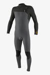 Fato de Surf O'Neill Hyperfreak 4/3 Chest Zip Raven Black