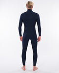 Fato de Surf Rip Curl Dawn Patrol Performance 4/3 Chest Zip Navy