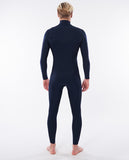 Fato de Surf Rip Curl Dawn Patrol Performance 4/3 Chest Zip Navy