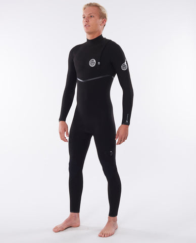 Fato de Surf Rip Curl Flash Bomb 3/2mm Zip Free Black