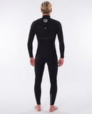 Fato de Surf Rip Curl Flash Bomb 3/2mm Zip Free Black
