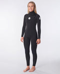 FATO RIP CURL DAWN PATROL 4/3 CHEST ZIP BLACK