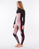 FATO RIP CURL DAWN PATROL 4/3 CHEST ZIP BLACK