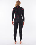 FATO RIP CURL OMEGA 4/3 BACK ZIP BLACK