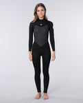 FATO RIP CURL OMEGA 4/3 BACK ZIP BLACK