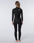 FATO RIP CURL OMEGA 4/3 BACK ZIP BLACK