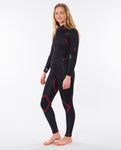 FATO RIP CURL OMEGA 4/3 BACK ZIP BLACK