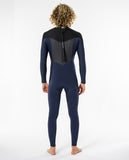 Fato de Surf Rip Curl Dawn Patrol 4/3 Back Zip Navy