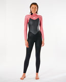 FATO RIP CURL OMEGA 4/3 BACK ZIP DUSTY ROSE