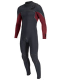 O'Neill Hyperfreak Fire 4/3+ Chest Zip Black/Red