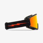 Electric Hex Matte Speckled Black Googles