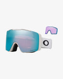 Oakley Line Miner Pro M Matte White com lente Prizm Snow Sapphire Iridium + Prizm Iced Iridium