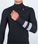 Hurley Advant 4/3 Chest Zip Black