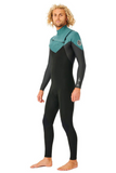 Rip Curl Dawn Patrol Perf E5 3/2mm Chest Zip Muted Green