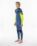 Rip Curl Dawn Patrol Junior 4/3 Chest Zip Blue