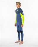 Rip Curl Dawn Patrol Junior 4/3 Chest Zip Blue