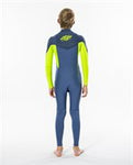 Rip Curl Dawn Patrol Junior 4/3 Chest Zip Blue