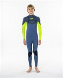 Rip Curl Dawn Patrol Junior 4/3 Chest Zip Blue